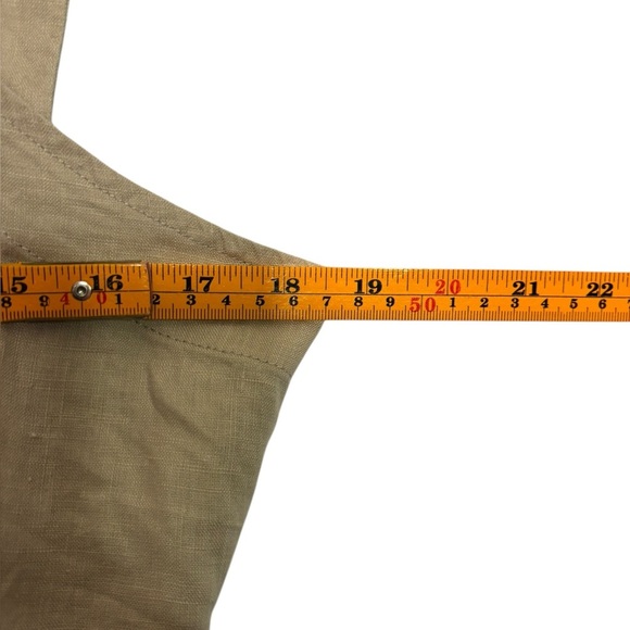 NEW QUINCE 100% European Linen Square Neck Jumpsuit in Driftwood Medium Netutral - Picture 12 of 16